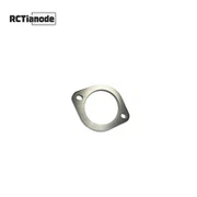 Brida de escape de 2 pernos de titanio Gr2